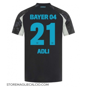 Bayer Leverkusen Amine Adli #21 Maglia Gara Terza Repliche 2024-25 Maniche Corte